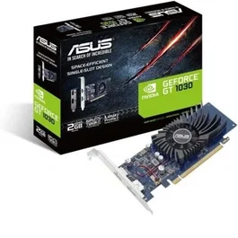 ASUS Tarjeta Gráfica GeForce GT 1030 2GB GDDR5 PCIe 3.0, Diseño de Perfil Bajo para HTPC, 384 CUDA, HDMI, DisplayPort, GPU Tweak II - 90YV0AT2-M0NA00